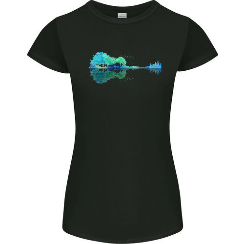 Guitar reflection guitarist - guitar,
