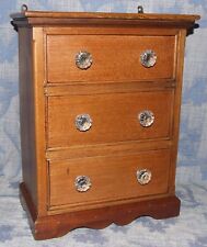 Antique VICTORIAN Miniature Chest of Drawers / Jewellery Box Specimen Chest