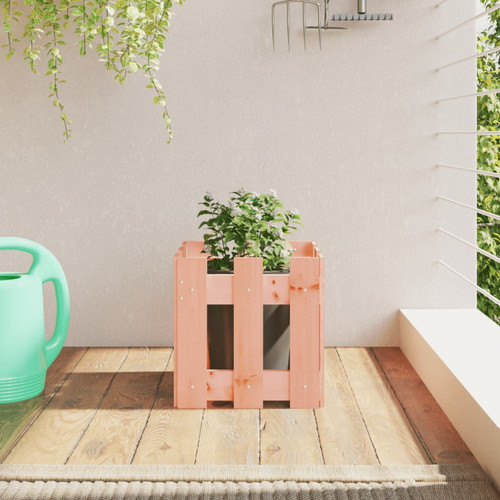 Wooden garden planter natural - garden,