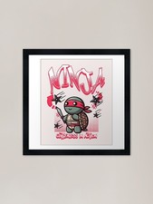 Shuriken Turtle Framed Art