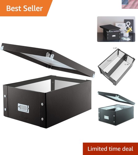 Durable black storage box - storage,
