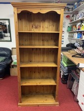 Tall Pine Solid 198cm High  Bookcase 5 Shelves - Newport NP10