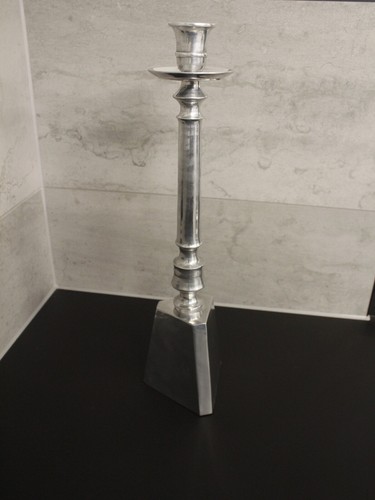Aluminium church candle stand - aluminium,