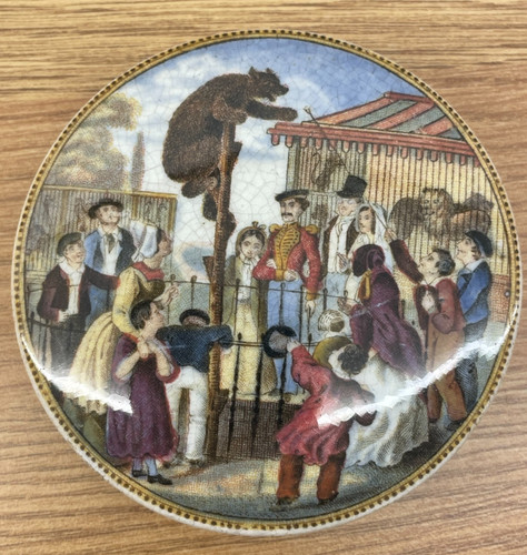 Antique pratt small - antique, lid