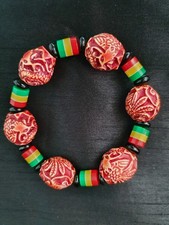 Jamaican Rasta Beaded Bracelet Unisex