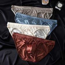 Men's Satin Silk Briefs