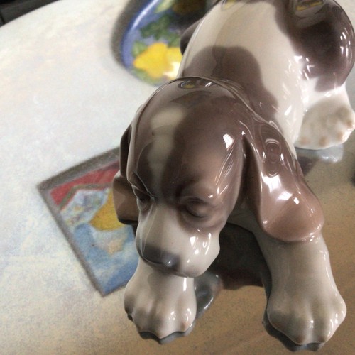 Lladro spain sleepy puppy - lladro, "sleepy