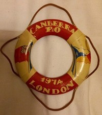 Souvenir Life Ring, Canberra 1974, P & O