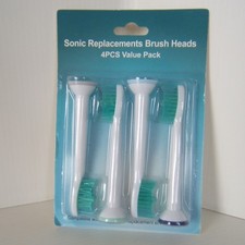 Generic Sonic Replacement Brush Heads 4pcs Pack Philips Sonicare Compatible