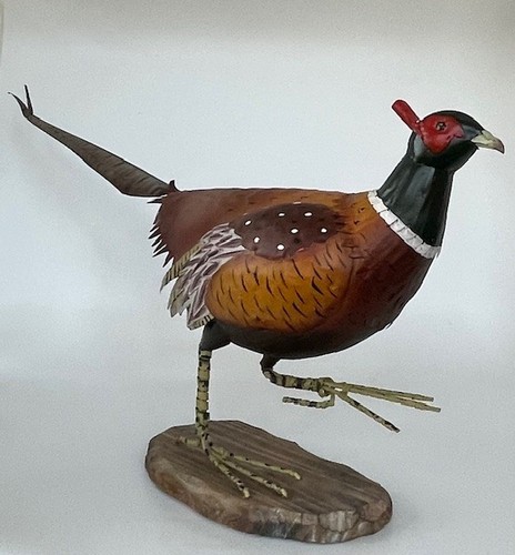 Handcrafted metal pheasant - handcrafted,