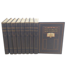 Vintage Pictorial Knowledge 8 Volume Set 1950s Illustrated Educational Books