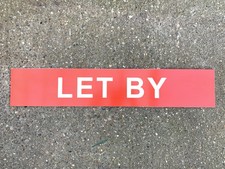 25x Estate Agent Commercial LET BY Red/White Corrugated Plastic Sign 80x15x4cm