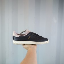 UK 9 - adidas Originals Topanga Black Leather Mens Shoes Trainers S80073