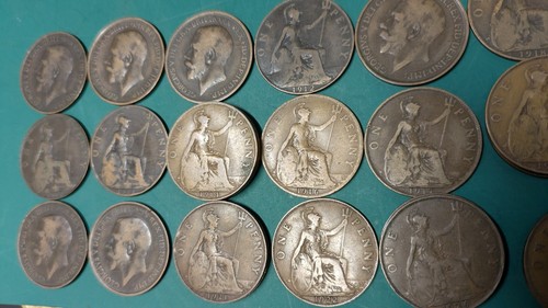 One penny coin george - george, v-