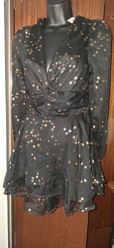 Quiz black gold foil - &, floral