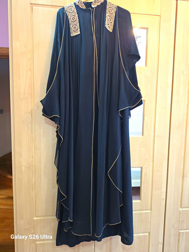 Women black kaftan abaya - black,