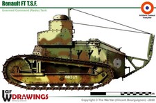 1/72 WW1 French Renault FT TSF