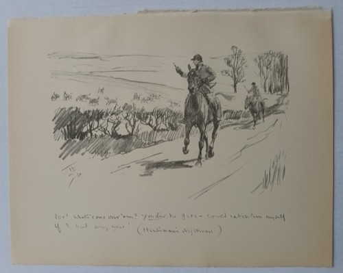 Lionel edwards sketch - lionel, huntsman