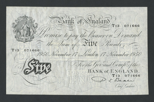 Bank england note 1950 - bank, of