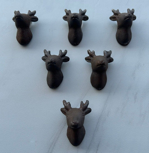 Vintage cast iron stag - cast,