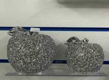 XL SET OF 2 SILVER APPLE SET