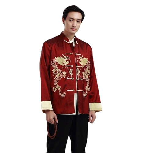Men dragon print chinese - men,
