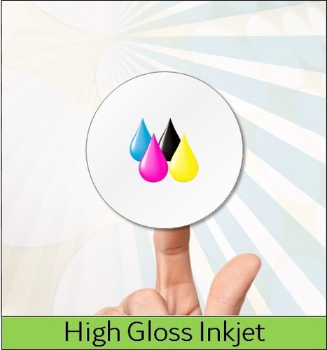 Round permanent labels jet - labels,,