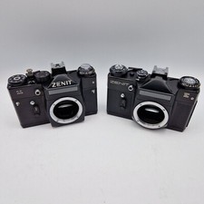 Zenit 11 & Zenit E SLR Camera - Both Partially Tested