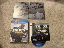 Call Of Duty WW2 II (Sony PlayStation 4, PS4) Pro Edition Steelbook PAL VGC