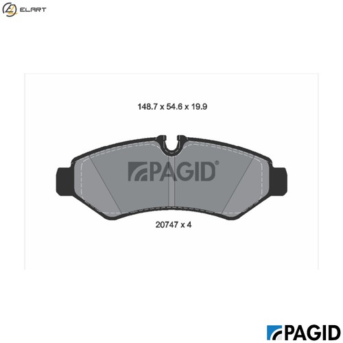 Brake pad set - brake, disc
