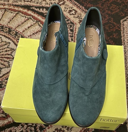 Hotter comfort green suede - comfort,