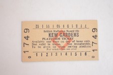 Railway Platform Ticket BRB (S) Kew Gardens 