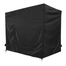 3-Seater Heavy Duty Fabric Large Outdoor Garden Hammock Cover Waterproof Black