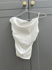 ZARA White Asymmetric Off The