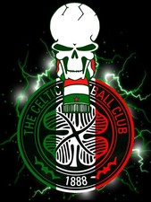 20 x GLASGOW CELTIC 8CM x 5.8CM STICKERS - GREEN BRIGADE PARKHEAD ULTRAS CFC