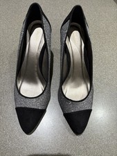 Ladies High Heeled Silver And