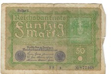 Very Unusual Banknote, Germany, 50 Mark, 1919-06-24