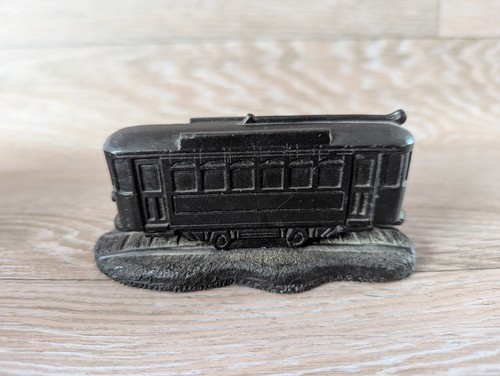 Train hand carved coal - train, tram