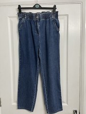 Falmer Heritage High Elasticated Waist Mom Jeans , Size 10