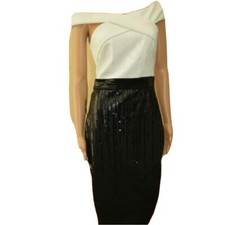 Lipsy Bardot Sequin Mono Dress