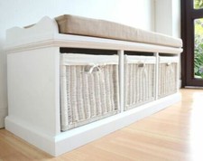 Tetbury White Storage Bench