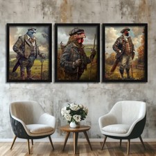 Set Of 3 Prints Countryside