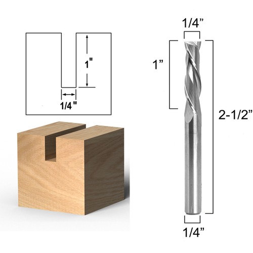 Dia downcut spiral 2 - dia.,