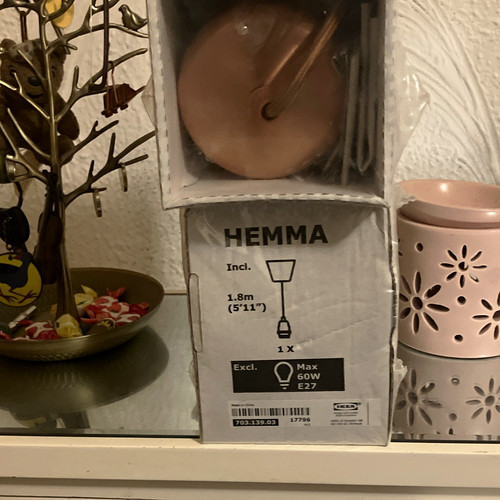 Ikea hemma pink pendant light - ikea,