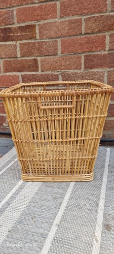 Vintage rattan wicker storage - vintage,
