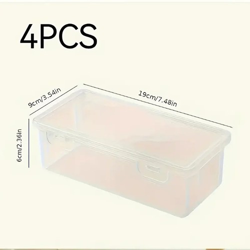 Large clear storage boxes - 4,