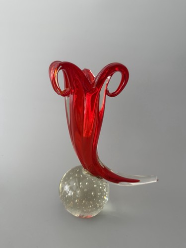 Vintage art glass cornucopia - vintage,