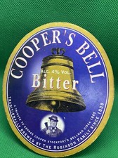Vintage Robinsons Cooper’s Bell Sign, ,Pump Clip, Font Badge, Pub Mancave