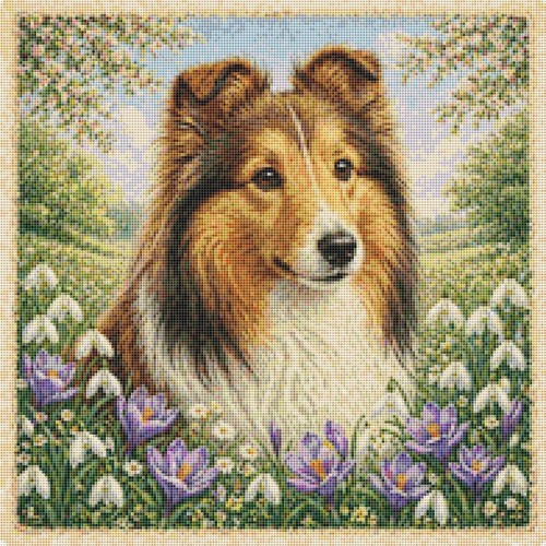 Shetland sheepdog puppy - sheepdog, dog