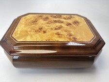 VTG Symphonion Germany Lacquered Wood Music Jewelry Box "Kaiserwalzer" J Strauss